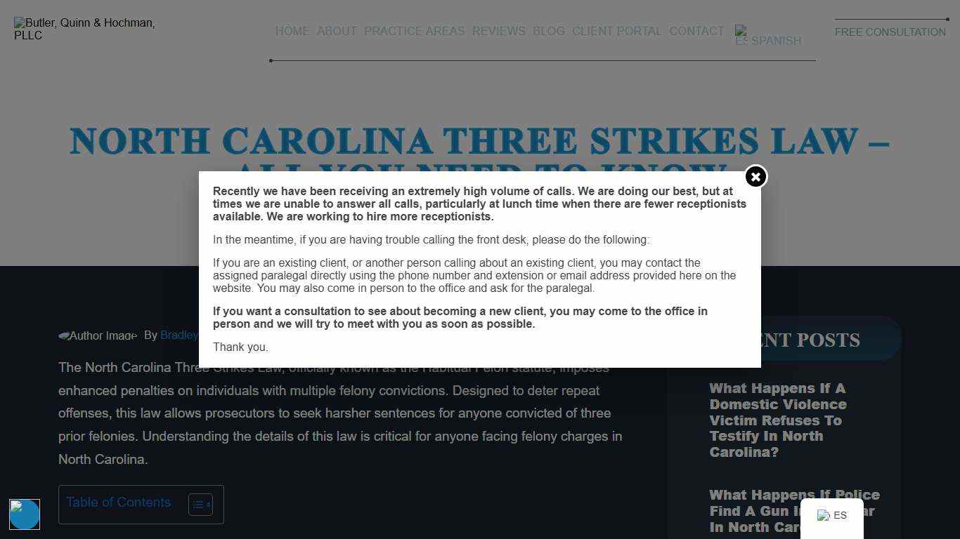 North Carolina Three Strikes Law - All You Need to Know 2026
